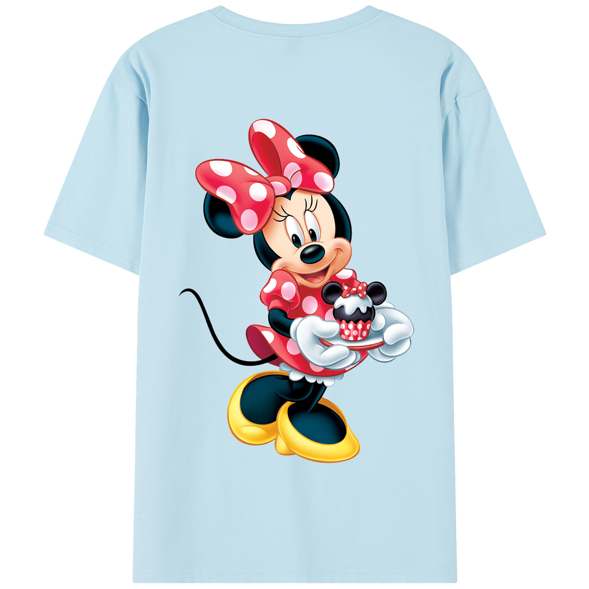 （画像用） ミッキーマウス Mickey Mouse 綿100％半袖Tシャツ（背面プリント）